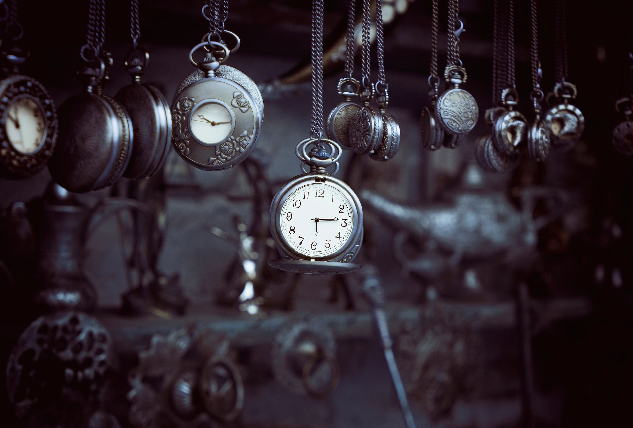Vintage pocket watches displayed together as collectible statement pieces