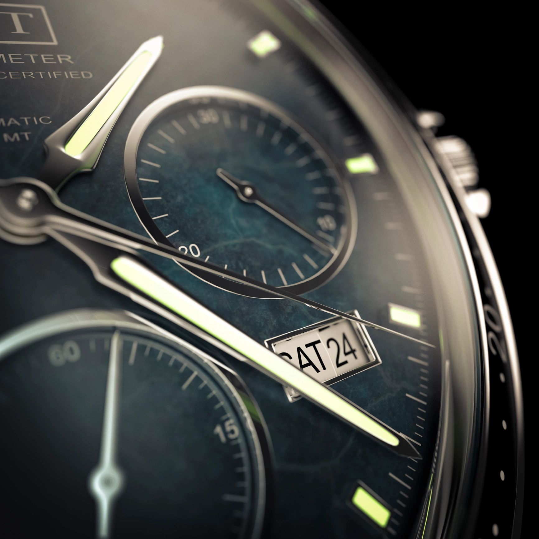 Sport-inspired wristwatch shown against a dark background