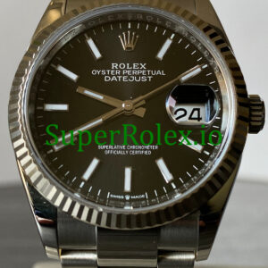 Rolex Datejust 36 Steel Black Index Dial Ref.126234