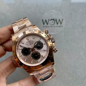 BTF Factory 1:1 Rolex Daytona 116505 904L RG Rose Gold Dial A4130