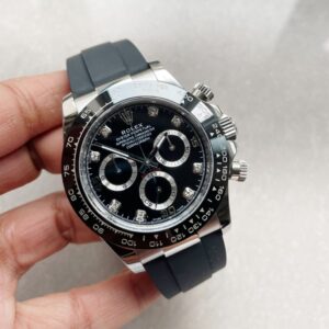 BTF factory 1:1 Rolex Daytona SS116500LN Best Black Dial Diamond Markers A4130