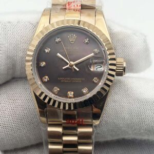 Rolex Lady-Datejust 26 Everose Gold Pearl Diamond Dial Ref.179175