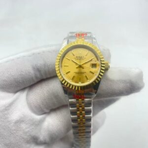 Rolex Lady-Datejust Steel and Yellow Gold Champagne Index Dial  Ref.69173
