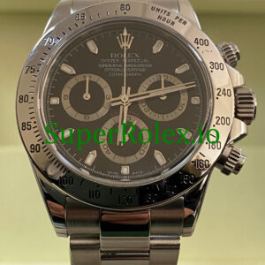 Rolex Cosmograph Daytona 40 Steel Black Index Dial Ref.116520