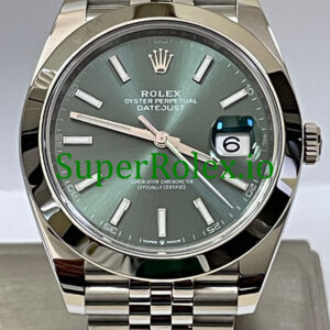 Rolex Datejust 41 Steel Mint Green Dial Ref.126300