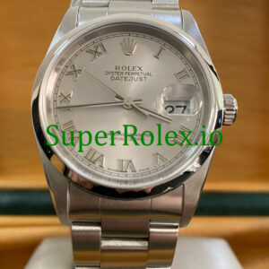 Rolex Datejust 36 Steel Silver Roman Dial Ref.16200