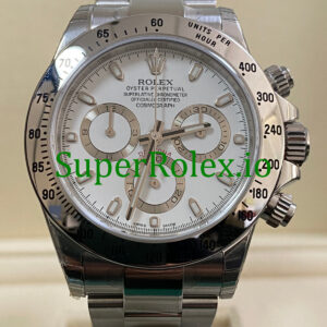 Rolex Cosmograph Daytona 40 Steel White Index Dial Ref.116520