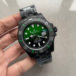 VSF FACTORY 1:1 Rolex Submariner DIW “Parakeet” DLC Best Edition Black/Green Dial VS3135