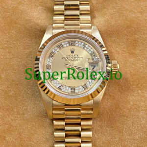 Rolex Lady-Datejust 26MM Yellow Gold Myriad Diamond Dial Ref.69178