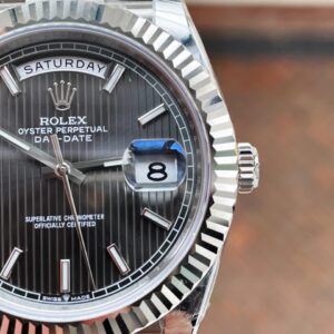 EWF Factory SS 1:1 Rolex Day Date II 228239 Best Edition Black Dial A3255