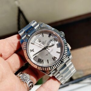 EWF Factory SS 1:1 Rolex Day Date II 228239 Best Edition White Textured Dial A3255