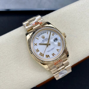 DAY-DATE 36MM GOLD CASE WHITE DIAL