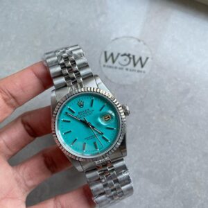 KING Factory 1:1 Rolex DATEJUST 36mm 16233 FLUTED BEZEL BEST EDITION 904L STEEL TIFFANY BLUE DIAL ON A2825