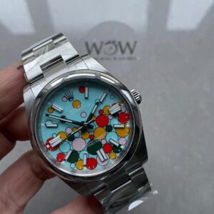 Clean FACTORY 1:1 Rolex Oyster Perpetual 41mm 124300 cele bration 904L SS Bubbles Dial VR3230