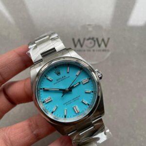 Clean Factory 1:1 Rolex Oyster Perpetual 126000 36mm Best Edition 904L Steel Tiffany Blue Dial VR3230