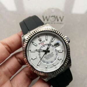 Noob FACTORY 1:1 Rolex Sky-Dweller 326934 904L SS Noob 1:1 Best Edition White Dial Asian 23J to 9001