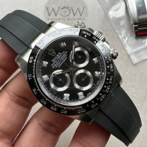 Clean Factory 1:1 Rolex Daytona 116519 904L SS Black Dial A4130