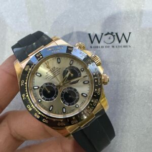 Clean Factory 1:1 Rolex Daytona 116518 Best Edition YG/Black Dial SA4130