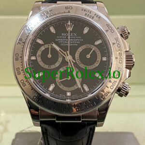 Rolex Cosmograph Daytona 40 White Gold Black Dial Ref.116519