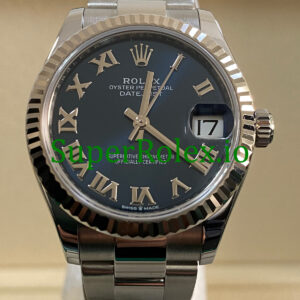 Rolex Datejust 31 Steel and White Gold Blue Roman Dial Ref.278274