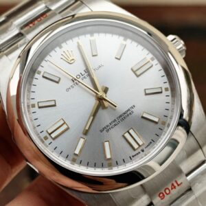 EW FACTORY 1:1 Rolex OYSTER PERPETUAL SILVER DIAL 41MM Asian A3230