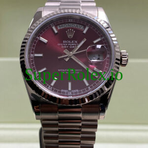 Rolex Day-Date 36MM White Gold Cherry Dial Ref.118239