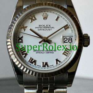 Rolex Datejust 31MM White Gold White Roman Dial Ref.78274