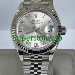 Rolex Lady-Datejust 28 Silver Roman Dial Ref.279174