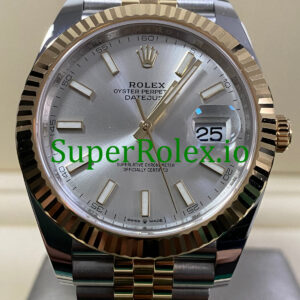 Rolex Datejust 41 Steel and Yellow Gold Silver Index Dial Ref.126333