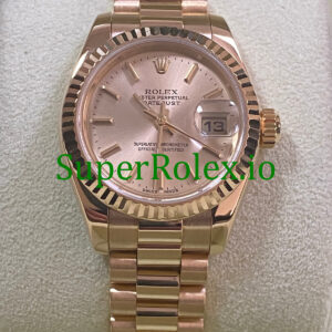 Rolex Lady-Datejust 26 Yellow Gold Champagne Index Dial Ref.179178
