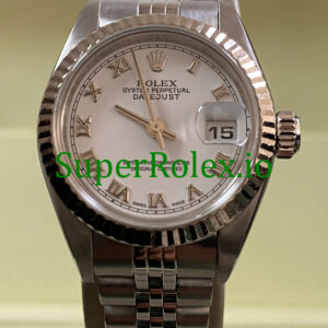 Rolex Lady-Datejust 26 Steel White Roman Dial Ref.79174