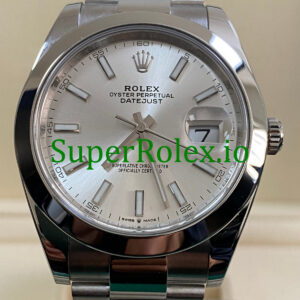Rolex Datejust 41 Steel Silver Index Dial Ref.126300