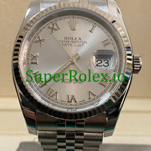 Rolex Datejust 36 Steel Rhodium Roman Dial Ref.116234