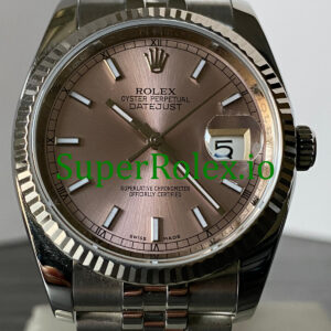 Rolex Datejust 36 Steel Pink Index Dial Ref.116234
