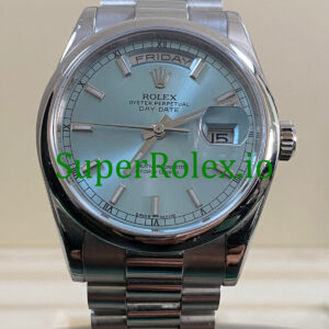 Rolex Platinum Day-Date 36 Ice Blue Dial Ref.118206