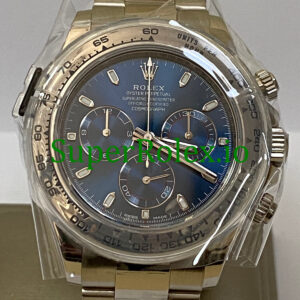 Rolex Cosmograph Daytona 40 White Gold Blue Index Dial Ref.116509