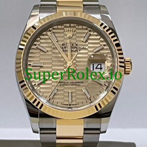 Rolex Datejust 36 Yellow Gold Golden Motif Dial Ref.126233