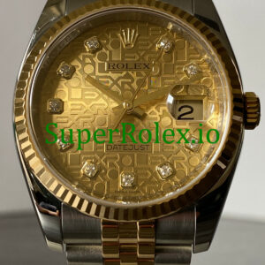 Rolex Datejust 36 Steel and Yellow Gold Diamond Dial Ref.116233