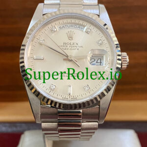 Rolex Day-Date 36MM White Gold Ref.18239 - Diamond Dial